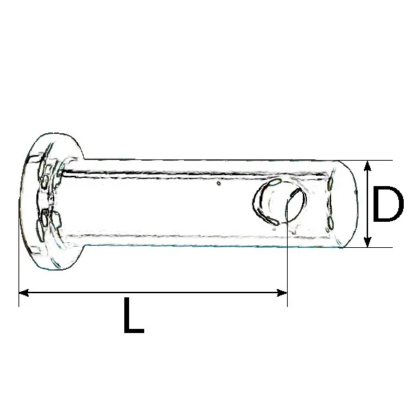 Marin & Fritid riggbult 9,5x26 mm RF 2-pack rostfri