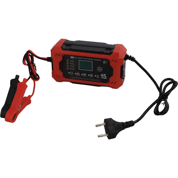 1852 Smartladdare batteriladdare 12V 15A LiFePO4 LCD
