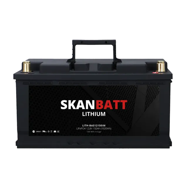 Marin & Fritid Skanbatt litiumbatteri 12V 150Ah 150A BMS