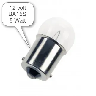 Marin & Fritid Ba15S glödlampa 12V 5W 10-pack smal sockel