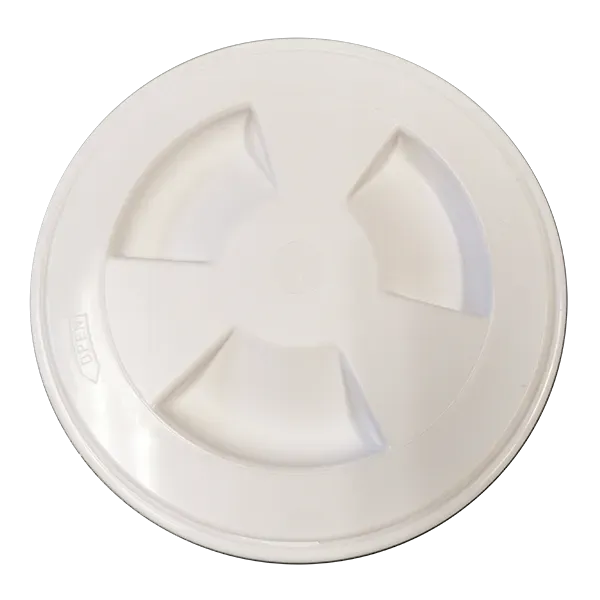 Inspektionslucka 204 mm skruvlock vit