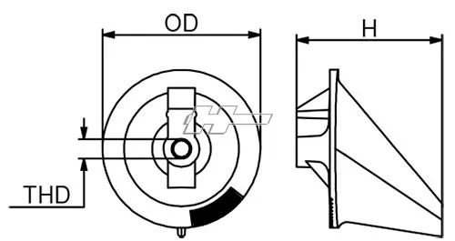CMP 31640A anod trimfena aluminium 30-275 hk