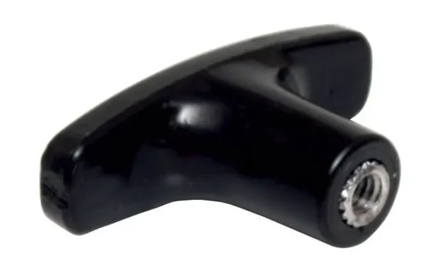 Marin & Fritid 1/4"-20 T-handtag stoppkabel svart