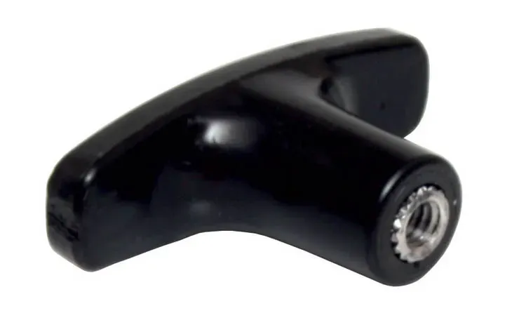 Marin & Fritid 1/4"-20 T-handtag stoppkabel svart