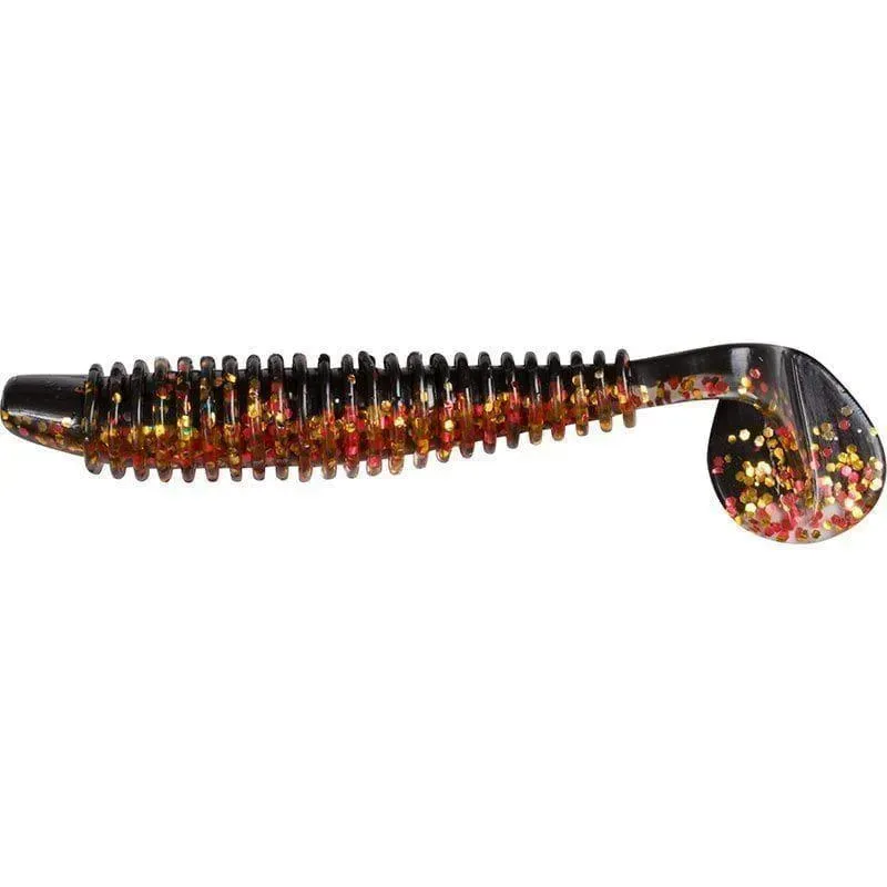 Marin & Fritid Ribbed Shad 12 cm jigg black gold flake