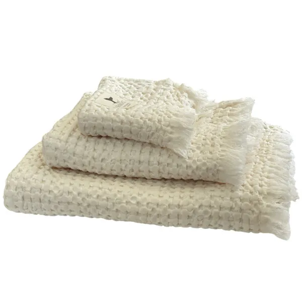 MB Sea & Salt Handdukar våfflade navy handduksset 3-pack