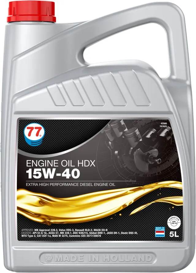 77 Engine Oil HDX 15W-40 motorolja 5 liter diesel