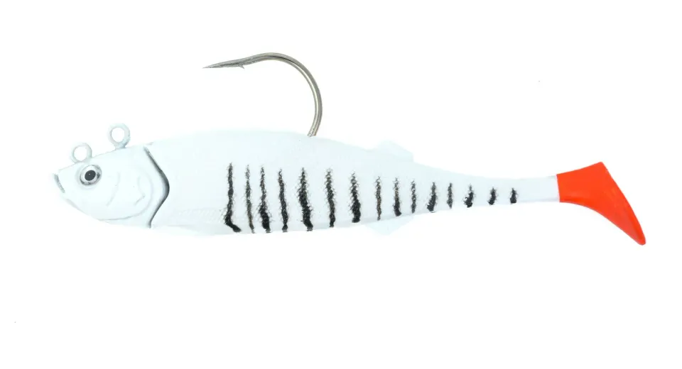 Conrad Deep Water Jig 390g 26cm white tiger hälleflundra