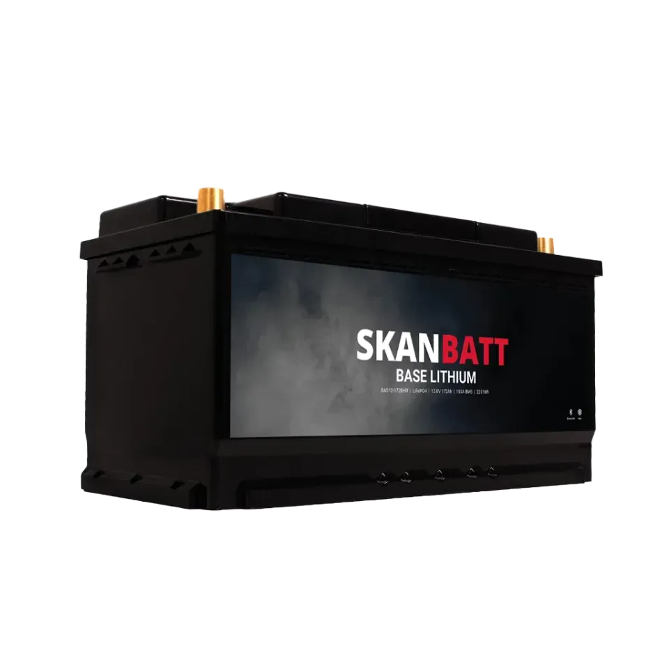 Skanbatt Base Lithium batteri 12V 172Ah Bluetooth Heat