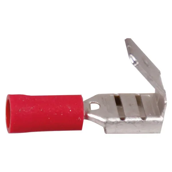 Marin & Fritid flatstiftskontakt hane röd 6,4x0,8 mm för 0,5-1,5 mm²