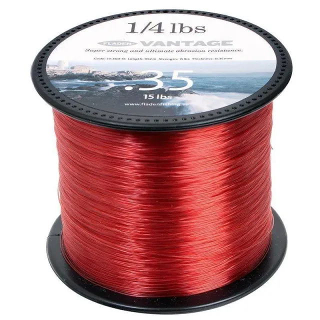 Vantage Red 0,50mm 25lbs fiskelina 467m stark