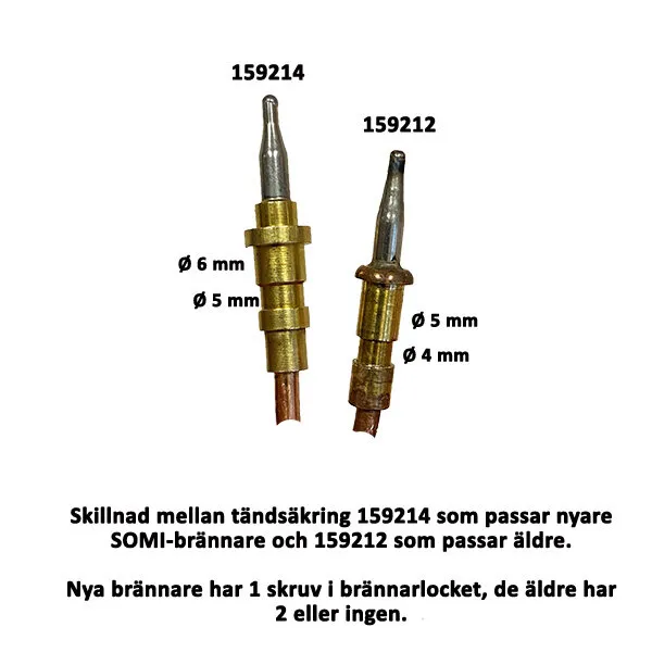 Marin & Fritid Top 2-3 tändsäkringar 3-pack gammal modell