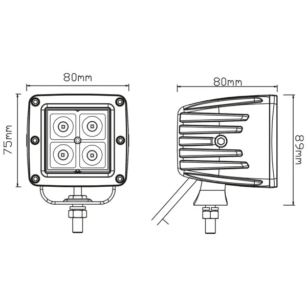 Marin & Fritid 1852 LED däcksbelysning 12W 1080 lm