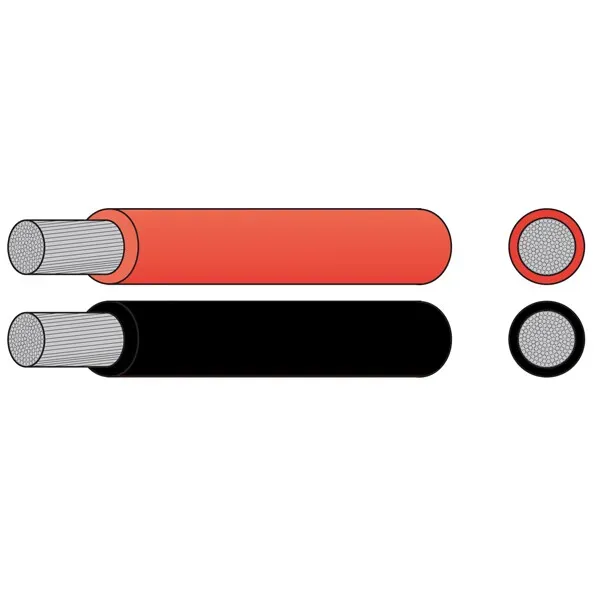 Marin & Fritid Oceanflex batterikabel 25 mm2 röd 50 m förtennad