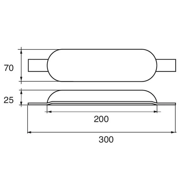 Marin & Fritid tackanod zink 2,2 kg 200 mm