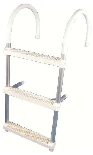Marin & Fritid badstege 4 steg hopfällbar aluminium