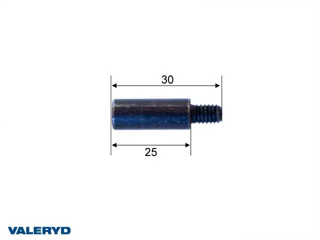 Marin & Fritid förlängning M6 25 mm distans rostfri