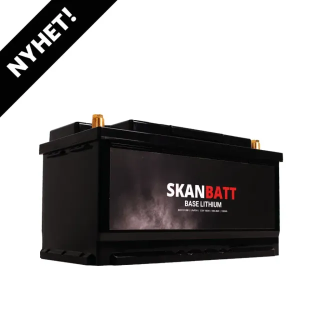 Skanbatt Base Lithium 12V 100Ah litiumbatteri BAS12-100R