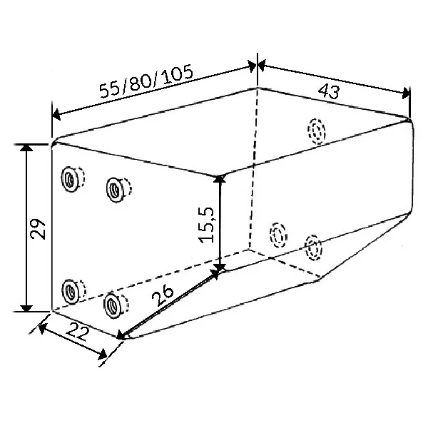 Marin & Fritid Septiktank sluttande polyeten 75l tank