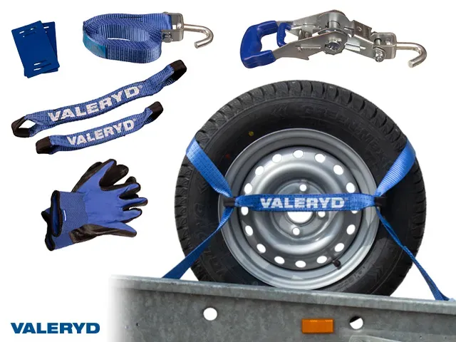 Marin & Fritid Spännbandsset Hjulsurrning 38 mm 3 m 1500 daN