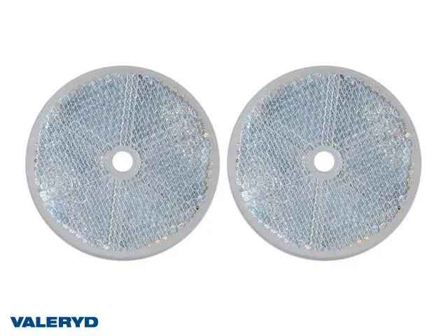 Marin & Fritid Rund Reflex 60 mm vit 2-pack