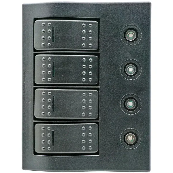 Marin & Fritid 1852 elpanel 3 brytare automatsäkring LED