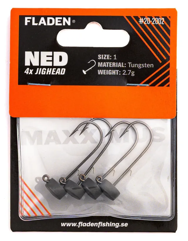Marin & Fritid Maxximus NED jiggskalle tungsten 2,7g 4-p