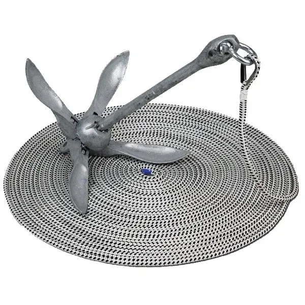Marin & Fritid ankarset 3,2 kg dragg 30 m lina galvaniserat