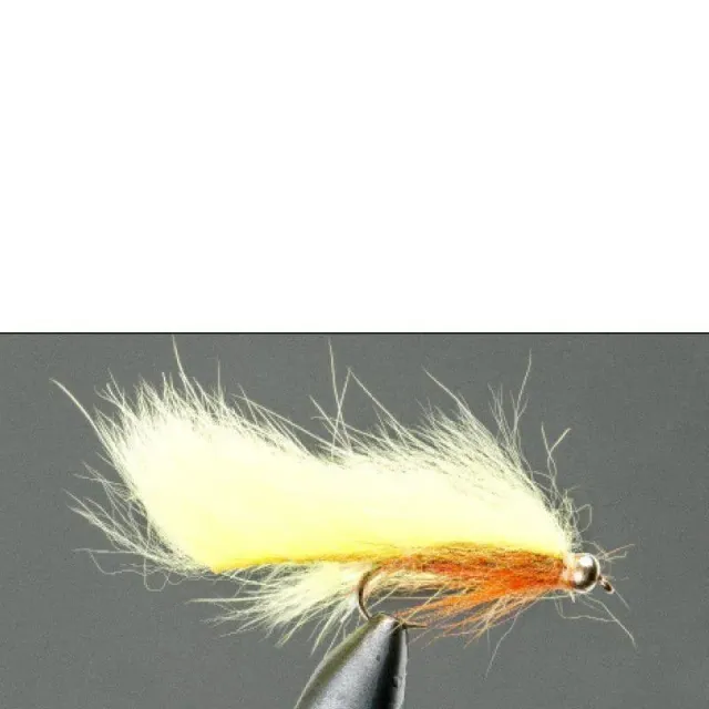 Marin & Fritid Yellow Goldhead Zonker fluga gul