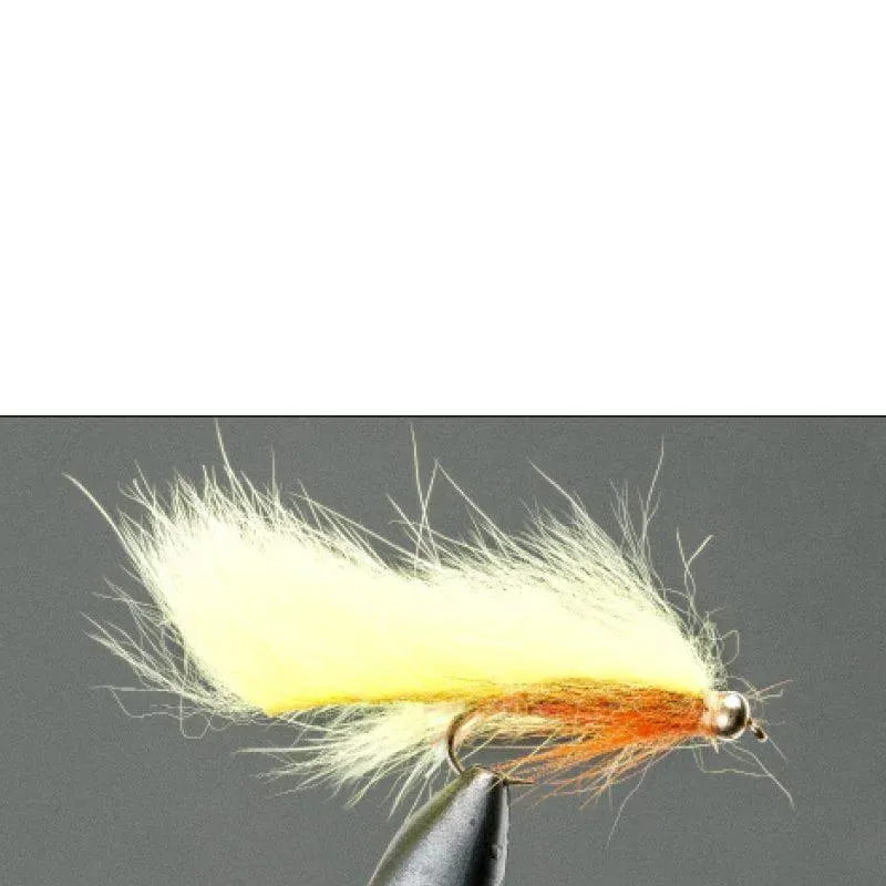 Marin & Fritid Yellow Goldhead Zonker fluga gul