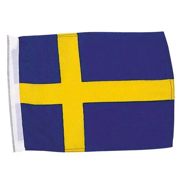 Marin & Fritid båtflagga Sverige 70x43 cm slitstark