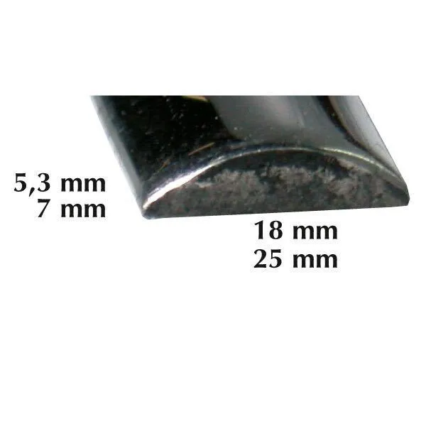 Marin & Fritid fenderlist RF 25mm 3m rostfri