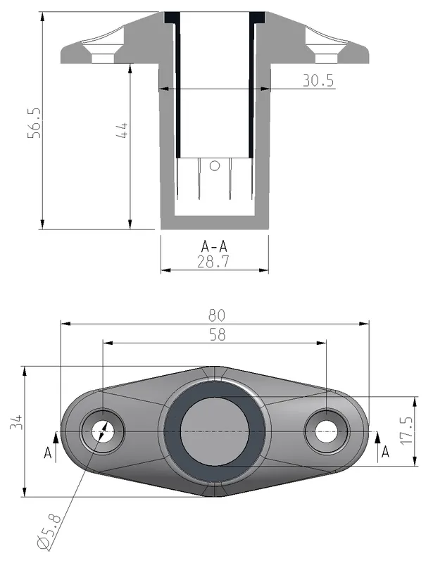 Marin & Fritid Terhi årtull aluminium styck slitstark