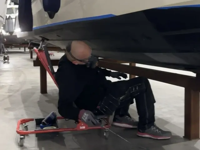 Orust Marin bottenmålning båt löpmeter epoxy