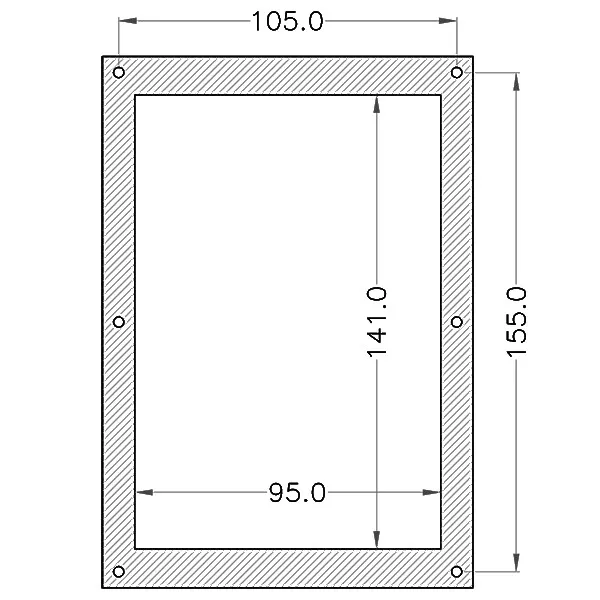 Marin & Fritid elpanel 12V batterimätare 3 kontakter