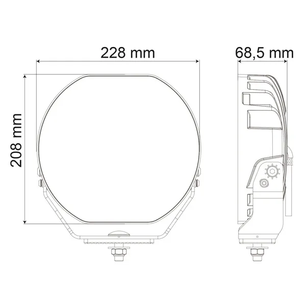 Marin & Fritid 1852 LED-däcksbelysning 9" 216W Combo