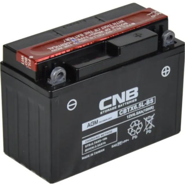 Marin & Fritid 912 LT6.5-3 batteri 12V 6,5Ah +Höger