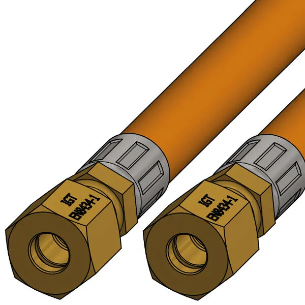 Marin & Fritid gasolslang 0,6 m 8 mm maskinpressad