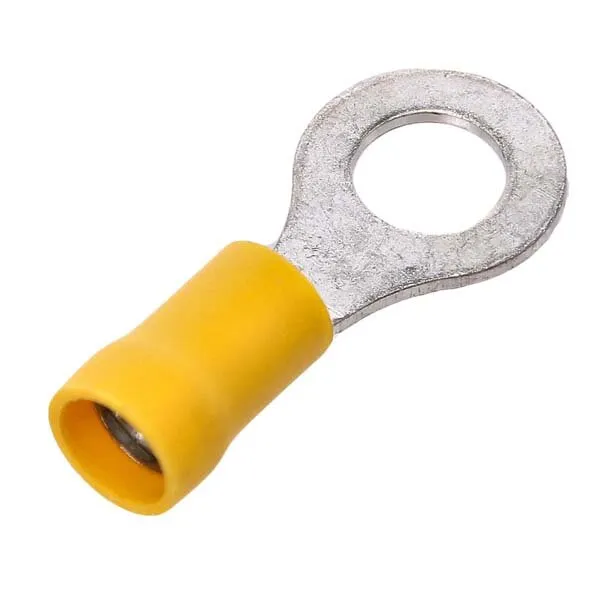 Marin & Fritid Ringkabelsko Gul Ø8 mm 10-pack vinylisolerad