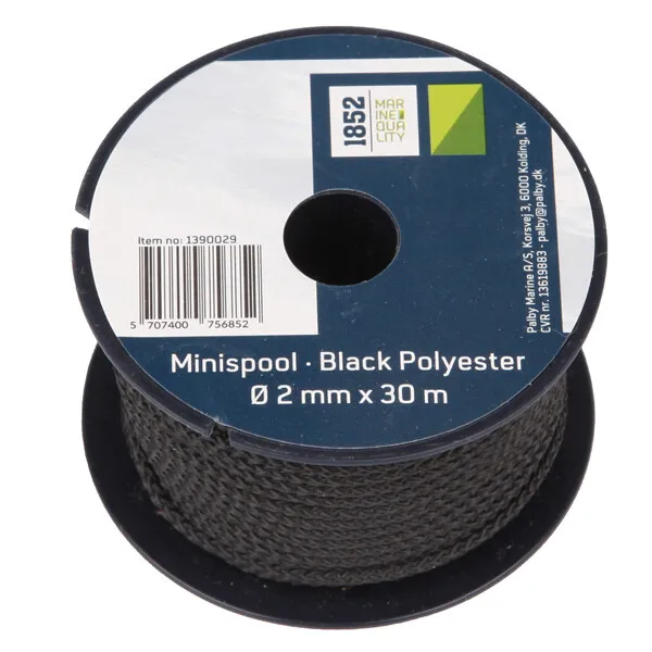 Marin & Fritid 1852 Minirulle lina röd 2mm 30m polyester