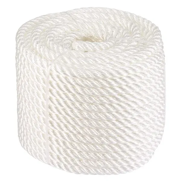 Marin & Fritid 3-slagen PP-lina vit Ø10 mm 30 m flytande