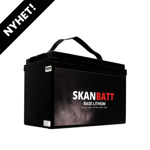 Skanbatt Base Lithium BAS12-100 litiumbatteri 12V 100Ah