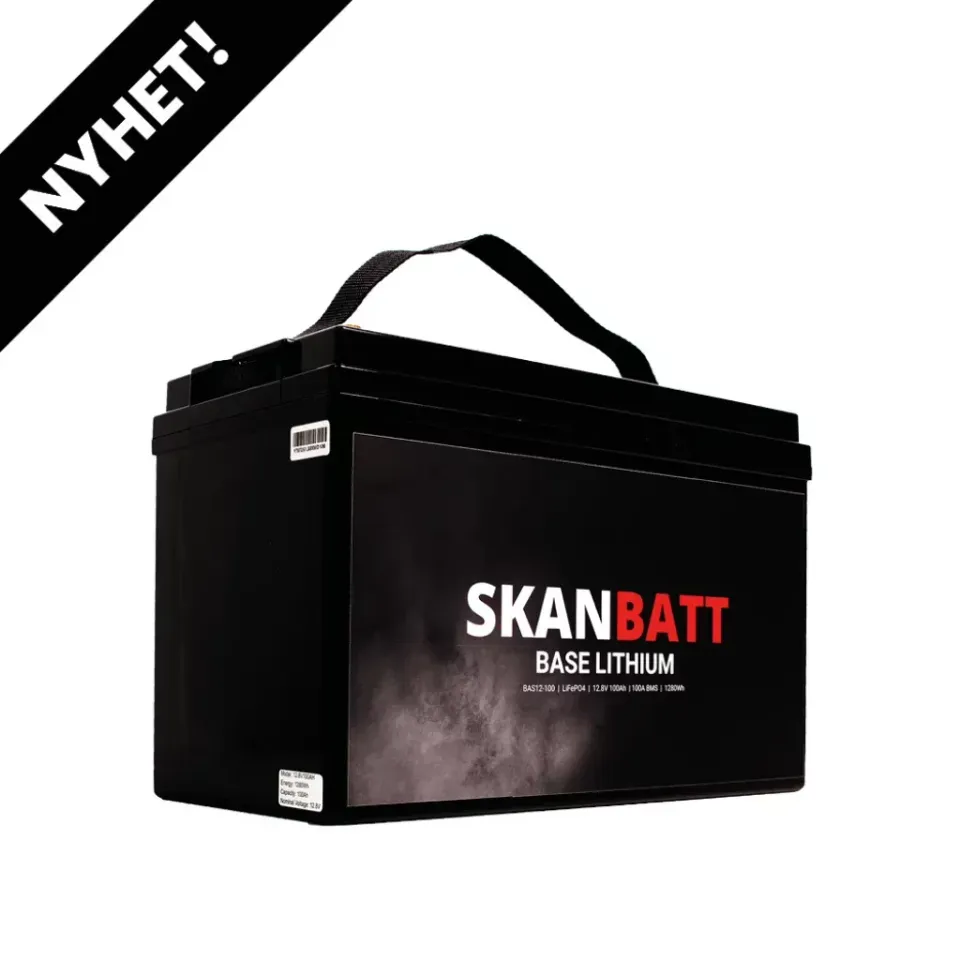 Skanbatt Base Lithium BAS12-100 litiumbatteri 12V 100Ah