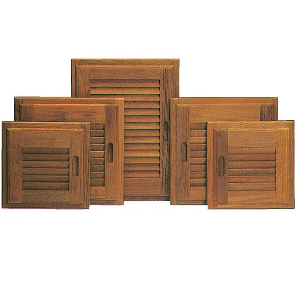 Marin & Fritid jalusidörr teak 28x28 cm med ram