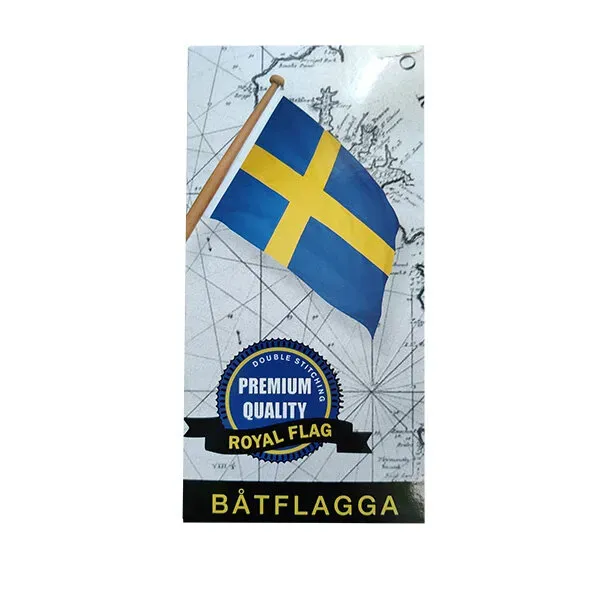 Marin & Fritid svensk flagga 120cm bomullslikt tyg