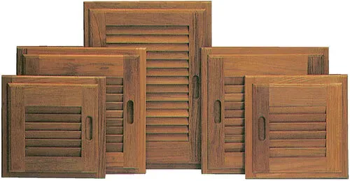Marin & Fritid jalusidörr teak 35,5x35,5 cm med ram