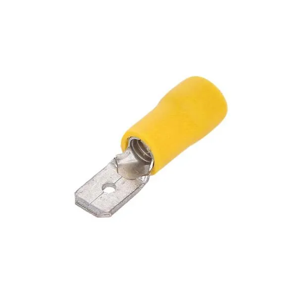Marin & Fritid Flatstift gul 6,3 mm 100-pack mässing