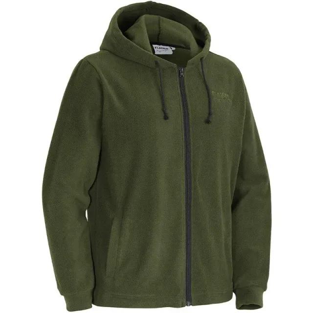 Marin & Fritid Hoody Fleece fleecejacka mörkgrön