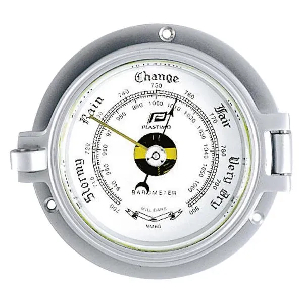 Marin & Fritid barometer 3 tum mattkrom Ø120 mm