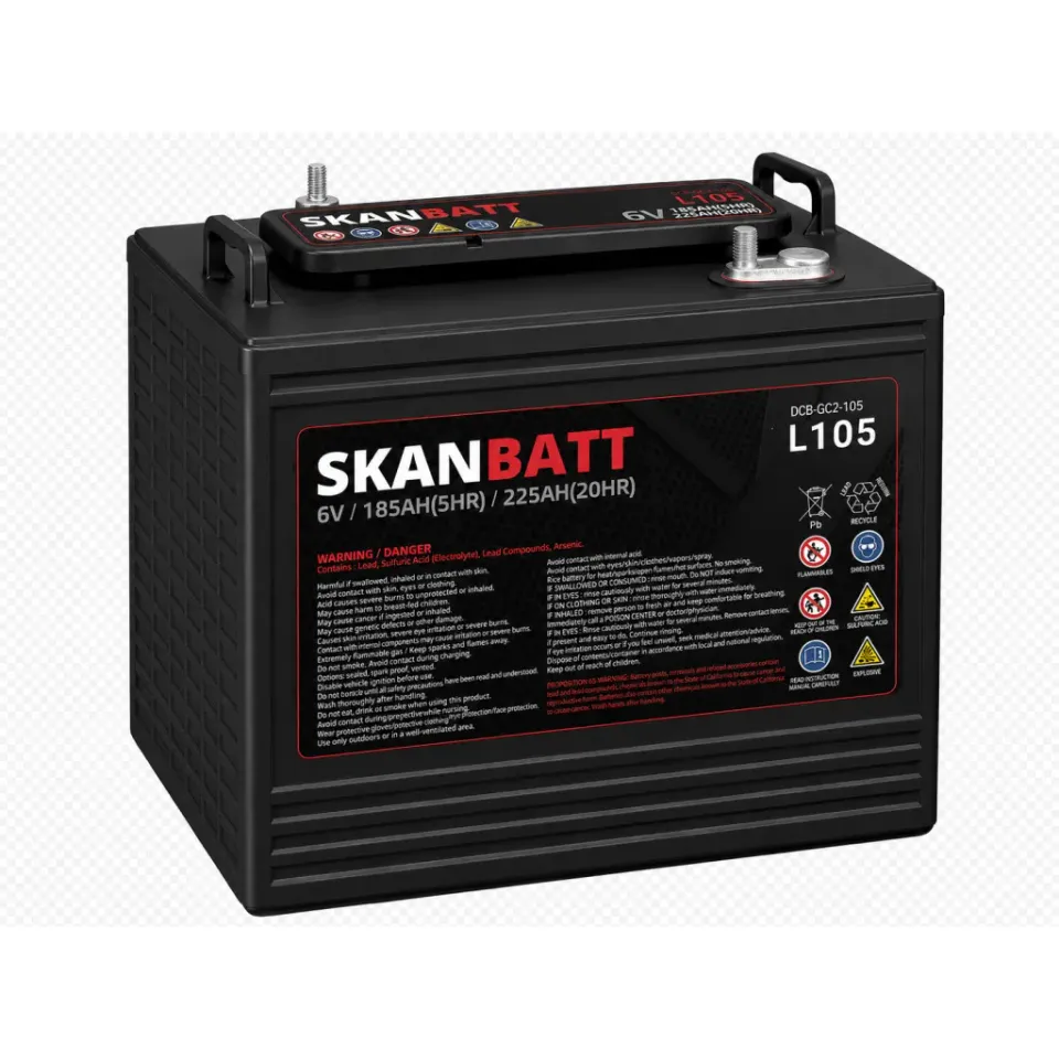 SKANBATT L105 DCB-GC2-105 batteri 6V 225Ah djupurladdning